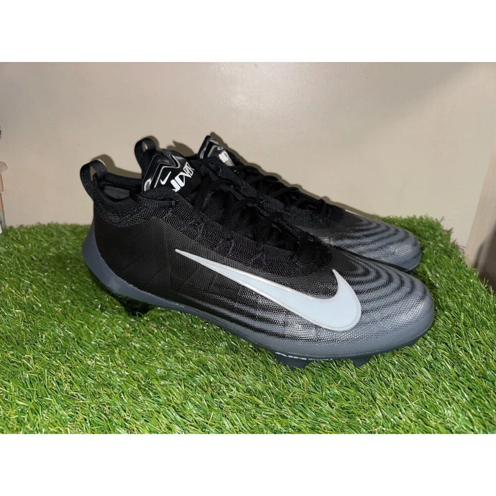 Men's 11 W Nike Zoom Vapor Elite PE Football Cleats Triple Black HV2724-001 NEW
